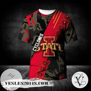 Iowa State Cyclones All Over Print T-shirt Sport Style Keep Go On  – NCAA