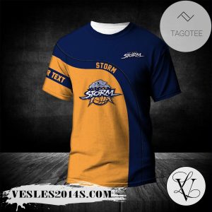 Island Storm T-shirt Curve Personalized Custom Text  – CA BASKETBALL