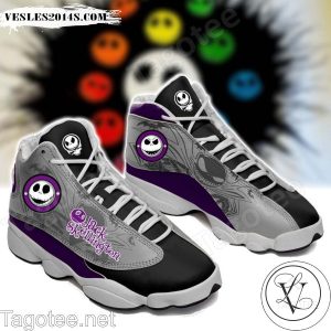 Jack Skellington Purple Air Jordan 13 Shoes