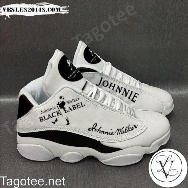 Johnnie Walker Black Label White Air Jordan 13 Shoes