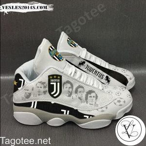 Juventus Football Team Gray Air Jordan 13 Shoes