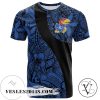 Kansas Jayhawks All Over Print T-shirt Polynesian   – NCAA