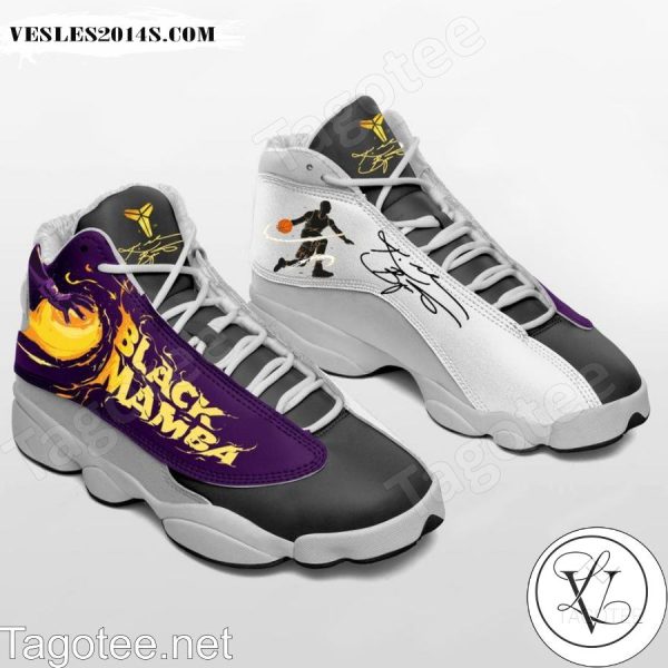 Kobe Bryant La Lakers Basketball Gray Purple Air Jordan 13 Shoes