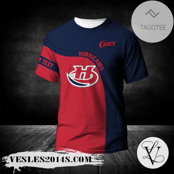 Lethbridge Hurricanes T-shirt Curve Personalized Custom Text  – CA HOCKEY