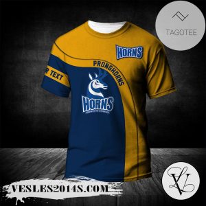 Lethbridge Pronghorns T-shirt Curve Personalized Custom Text  – CA CIS