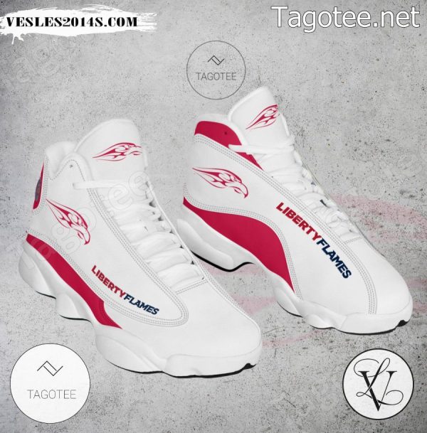 Liberty Flames NCAA Logo Air Jordan 13 Shoes