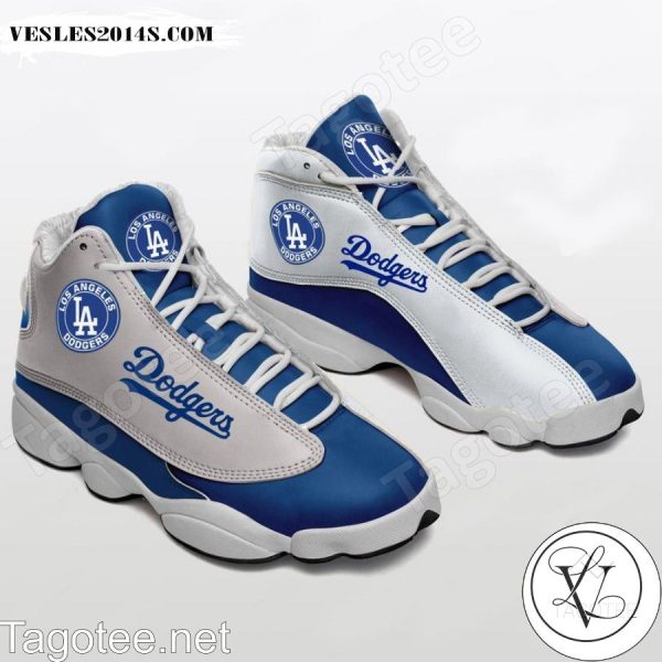 Los Angeles Dodgers Team Blue White Air Jordan 13 Shoes