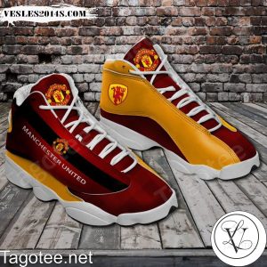 Manchester United Orange Red Air Jordan 13 Shoes