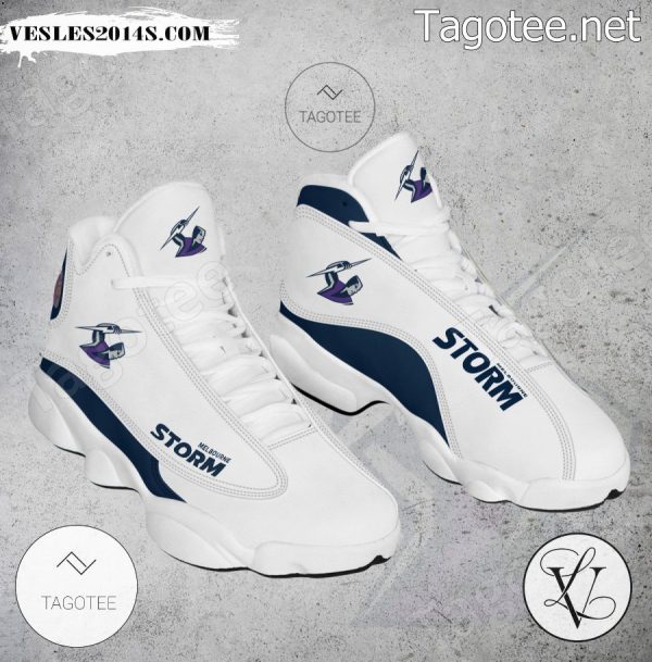 Melbourne Storm Logo Air Jordan 13 Shoes