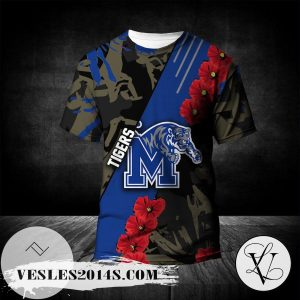 Memphis Tigers All Over Print T-shirt Sport Style Keep Go on – NCAA