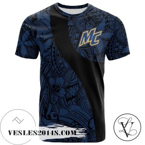 Merrimack Warriors All Over Print T-shirt Polynesian   – NCAA