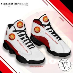 Miami Media School Logo Air Jordan 13 Shoes