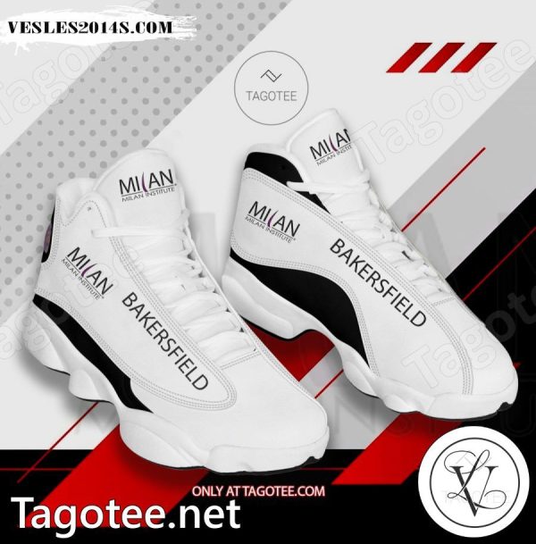 Milan Institute-Bakersfield Logo Air Jordan 13 Shoes