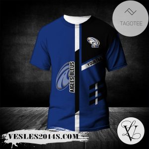 Moncton Aigles Bleus T-Shirt Personalized Custom Text  – CA CIS