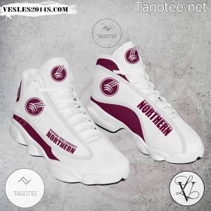 Montana State University Northern Logo Air Jordan 13 Shoes