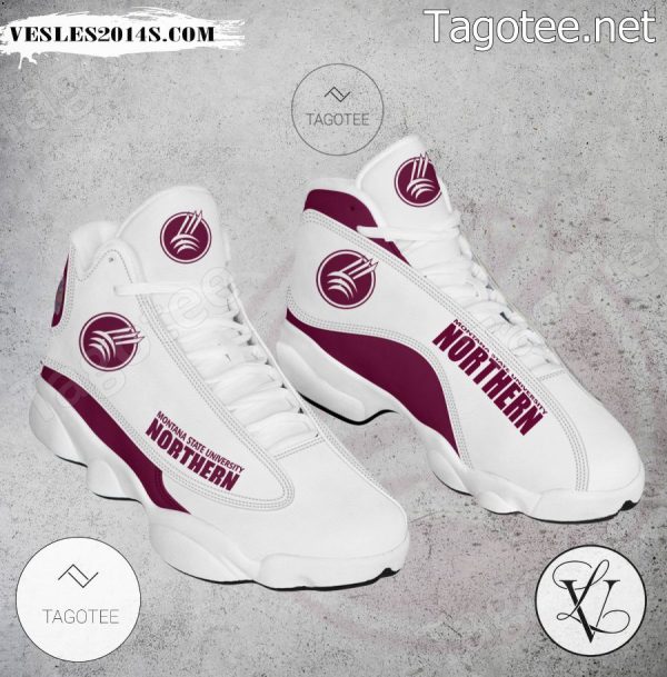 Montana State University Northern Logo Air Jordan 13 Shoes