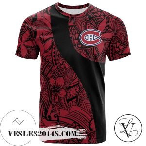 Montreal Canadiens All Over Print T-shirt Polynesian   – NHL