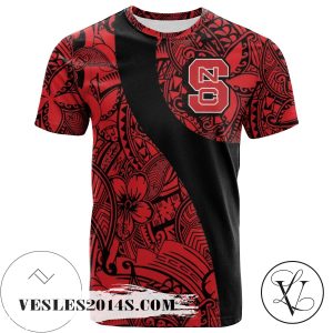 NC State Wolfpack All Over Print T-shirt Polynesian   – NCAA