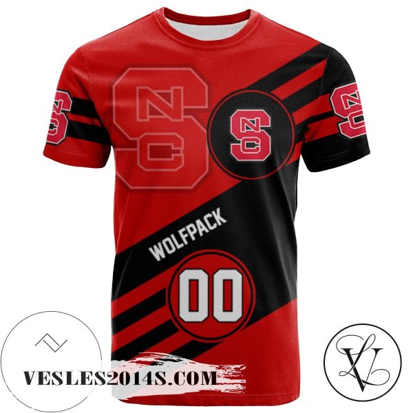 NC State Wolfpack All Over Print T-shirt Sport Style Logo   – NCAA