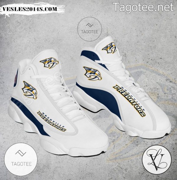 Nashville Predators Logo Air Jordan 13 Shoes