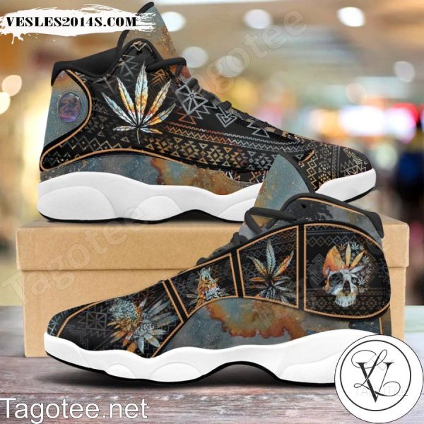 Native Weed Pattern Air Jordan 13 Shoes