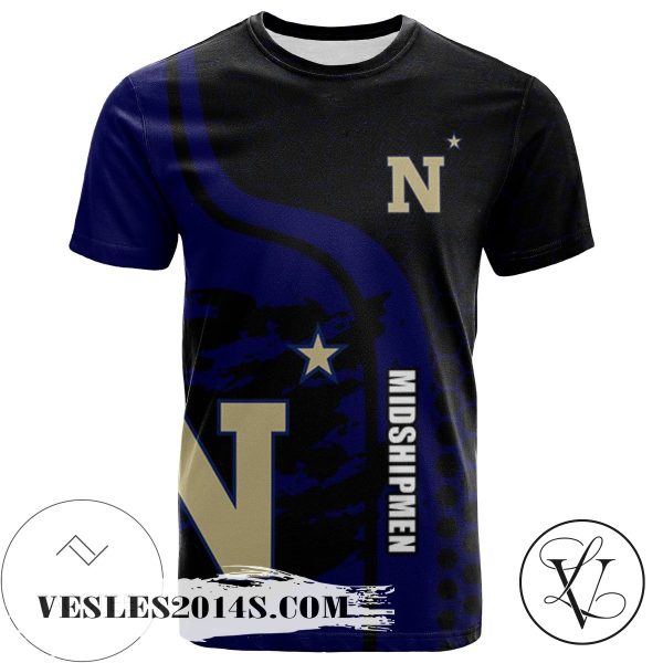 Navy Midshipmen All Over Print T-shirt My Team Sport Style – NCAA