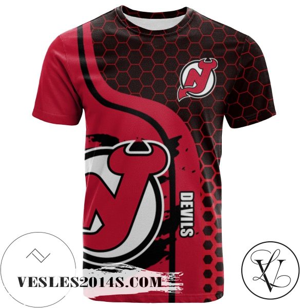 New Jersey Devils All Over Print T-shirt My Team Sport Style – NHL