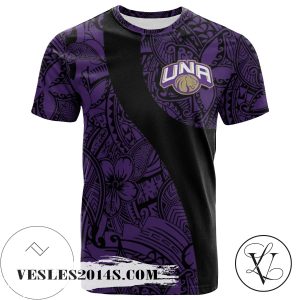 North Alabama Lions All Over Print T-shirt Polynesian   – NCAA