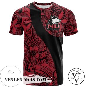 Northern Illinois Huskies All Over Print T-shirt Polynesian   – NCAA