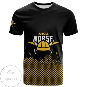 Northern Kentucky Norse All Over Print T-shirt Men’s Basketball Net Grunge Pattern – NCAA