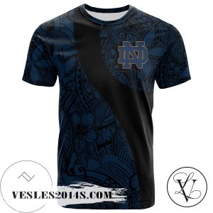 Notre Dame Fighting Irish All Over Print T-shirt Polynesian   – NCAA