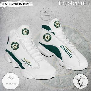 Oakland Athletics Logo Air Jordan 13 Shoes