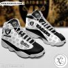 Oakland Raiders White Black Air Jordan 13 Shoes