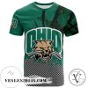 Ohio Bobcats All Over Print T-shirt Men’s Basketball Net Grunge Pattern – NCAA