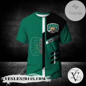 Ohio Bobcats Personalized Custom Text All Over Print T-shirt  – NCAA