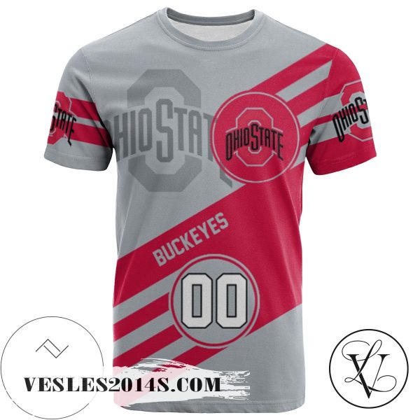 Ohio State Buckeyes All Over Print T-shirt Sport Style Logo   – NCAA