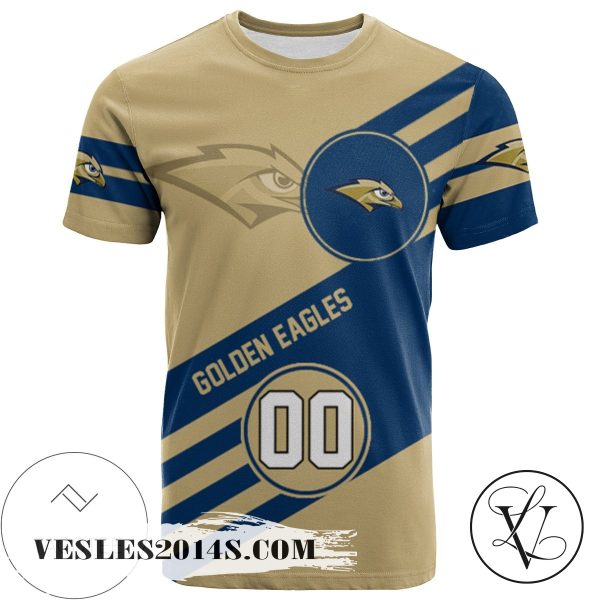 Oral Roberts Golden Eagles All Over Print T-shirt Sport Style Logo   – NCAA