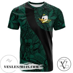 Oregon Ducks All Over Print T-shirt Polynesian   – NCAA