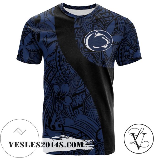 Penn State Nittany Lions All Over Print T-shirt Polynesian   – NCAA