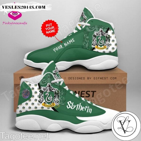 Personalized Harry Potter Slytherin School Air Jordan 13 Shoes