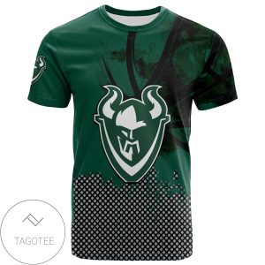 Portland State Vikings All Over Print T-shirt Men’s Basketball Net Grunge Pattern – NCAA