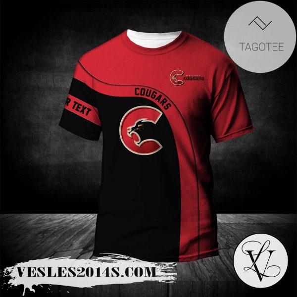 Prince George Cougars T-shirt Curve Personalized Custom Text  – CA HOCKEY