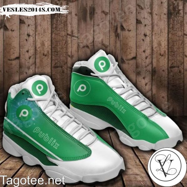 Publix White Green Air Jordan 13 Shoes