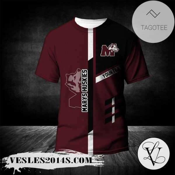 Saint Marys Huskies T-Shirt Personalized Custom Text  – CA CIS