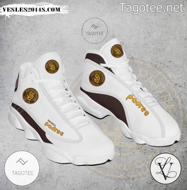 San Diego Padres Logo Air Jordan 13 Shoes