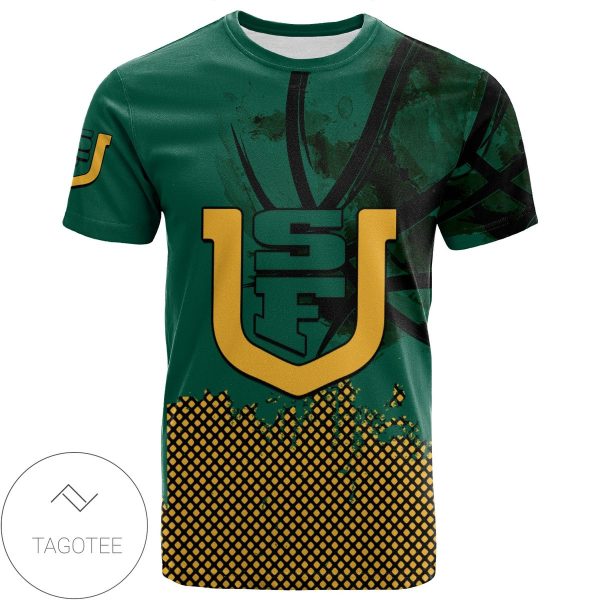 San Francisco Dons All Over Print T-shirt Men’s Basketball Net Grunge Pattern – NCAA