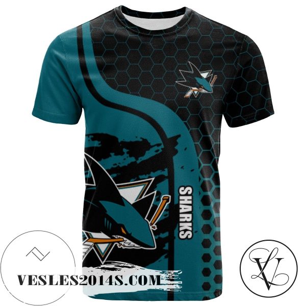 San Jose Sharks All Over Print T-shirt My Team Sport Style – NHL