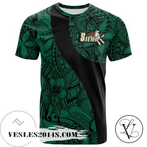 Siena Saints All Over Print T-shirt Polynesian   – NCAA