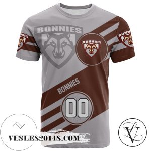 St. Bonaventure Bonnies All Over Print T-shirt Sport Style Logo   – NCAA