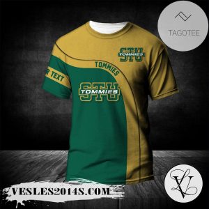 St. Thomas (Canada) Tommies T-shirt Curve Personalized Custom Text  – CA CIS